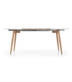 FOLDING TABLE EDWARD, TOP - HONEY OAK / WHITE; LEGS: HONEY OAK order